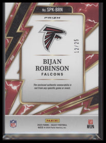 2025 Panini Select Sparks Tie-Dye Prizm Bijan Robinson #/25 #SPK-BRN