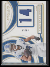 2024 Panini Immaculate Collection Numbers Memorabilia Amon-Ra St. Brown /88