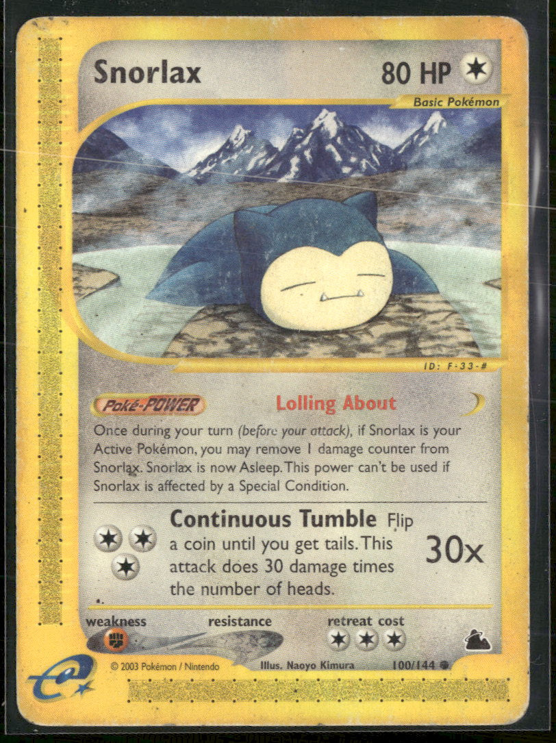 Skyridge Snorlax #100/144 Damaged