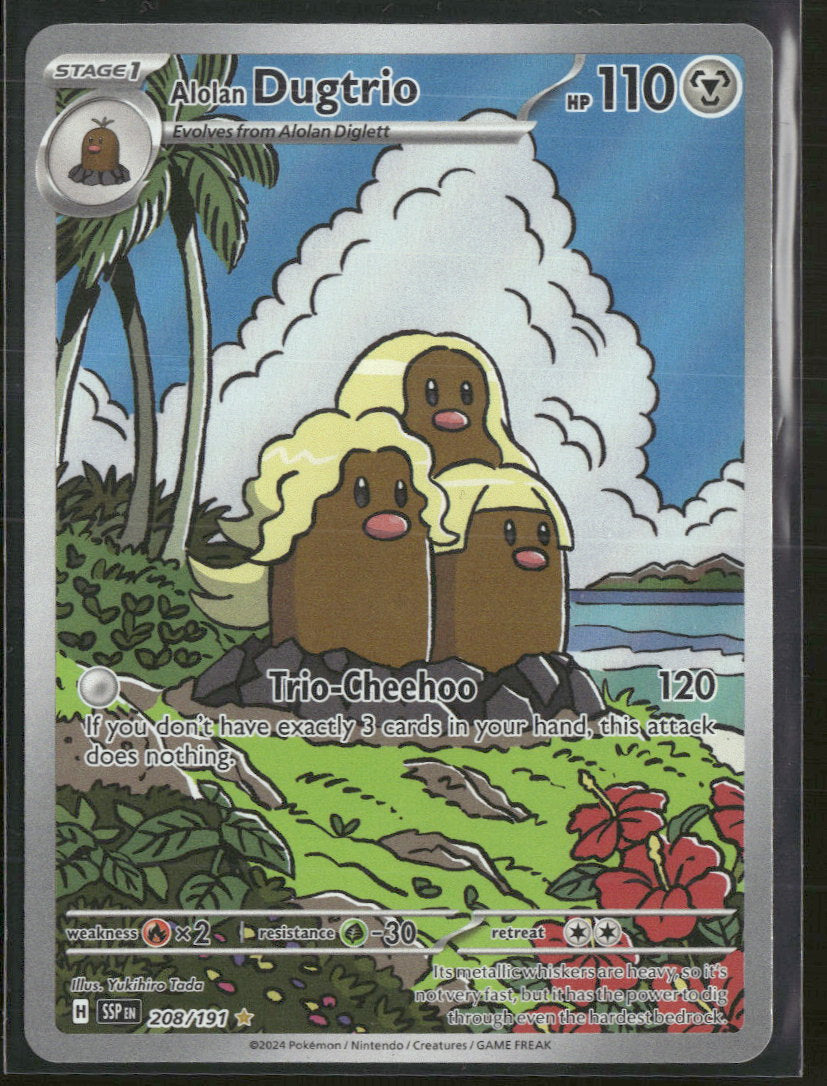 SV08: Surging Sparks Alolan Dugtrio #208/191