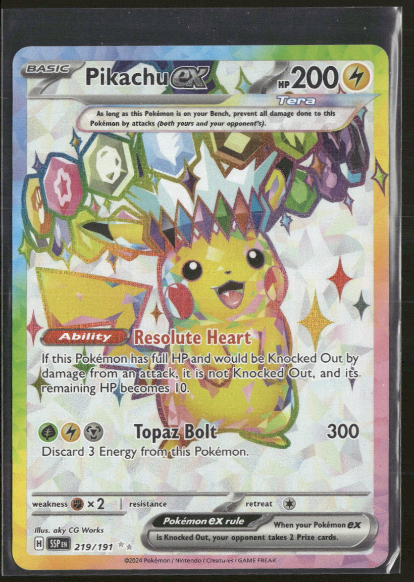 SV08: Surging Sparks Pikachu ex #219/191