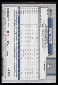 2026 Topps Gold Foil Real One Relic Shohei Ohtani #/50 #500