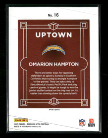 2025 Donruss Optic Uptown Omarion Hampton #16