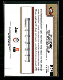 2025 Topps Chrome Lightboard Logo Brock Purdy #262