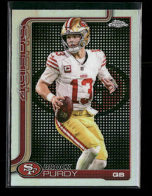 2025 Topps Chrome Lightboard Logo Brock Purdy #262