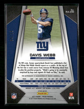 2017 Panini Prizm Rookie Autographs Gold Davis Webb /10 #RA-DW