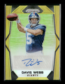 2017 Panini Prizm Rookie Autographs Gold Davis Webb /10 #RA-DW