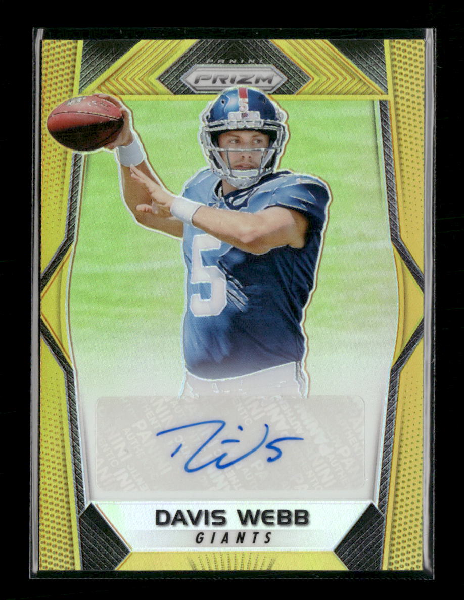 2017 Panini Prizm Rookie Autographs Gold Davis Webb /10 #RA-DW
