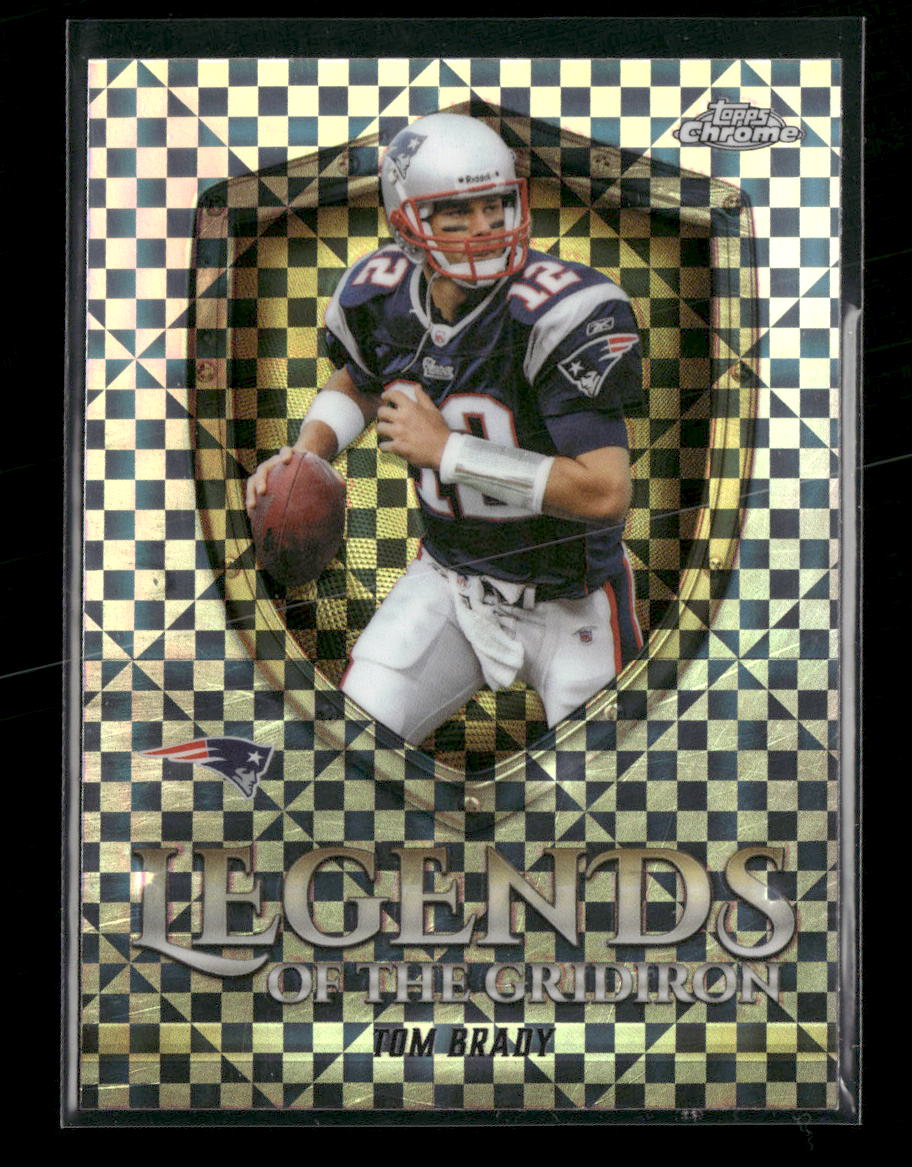 2025 Topps Chrome Legends of the Gridiron X-Fractor Tom Brady #LOG-9