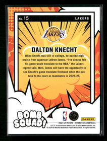 2024-25 Donruss Bomb Squad Checkerboard Dalton Knecht #/30 #15