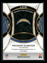 2025 Panini Select Rookie Signatures Prizm Omarion Hampton Auto #RSI-OHN