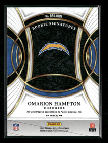 2025 Panini Select Rookie Signatures Prizm Omarion Hampton Auto #RSI-OHN
