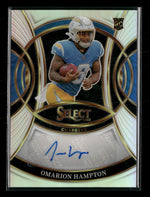 2025 Panini Select Rookie Signatures Prizm Omarion Hampton Auto #RSI-OHN