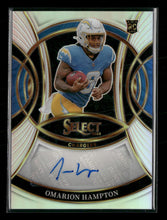 2025 Panini Select Rookie Signatures Prizm Omarion Hampton Auto #RSI-OHN