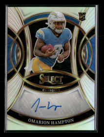 2025 Panini Select Rookie Signatures Prizm Omarion Hampton Auto #RSI-OHN