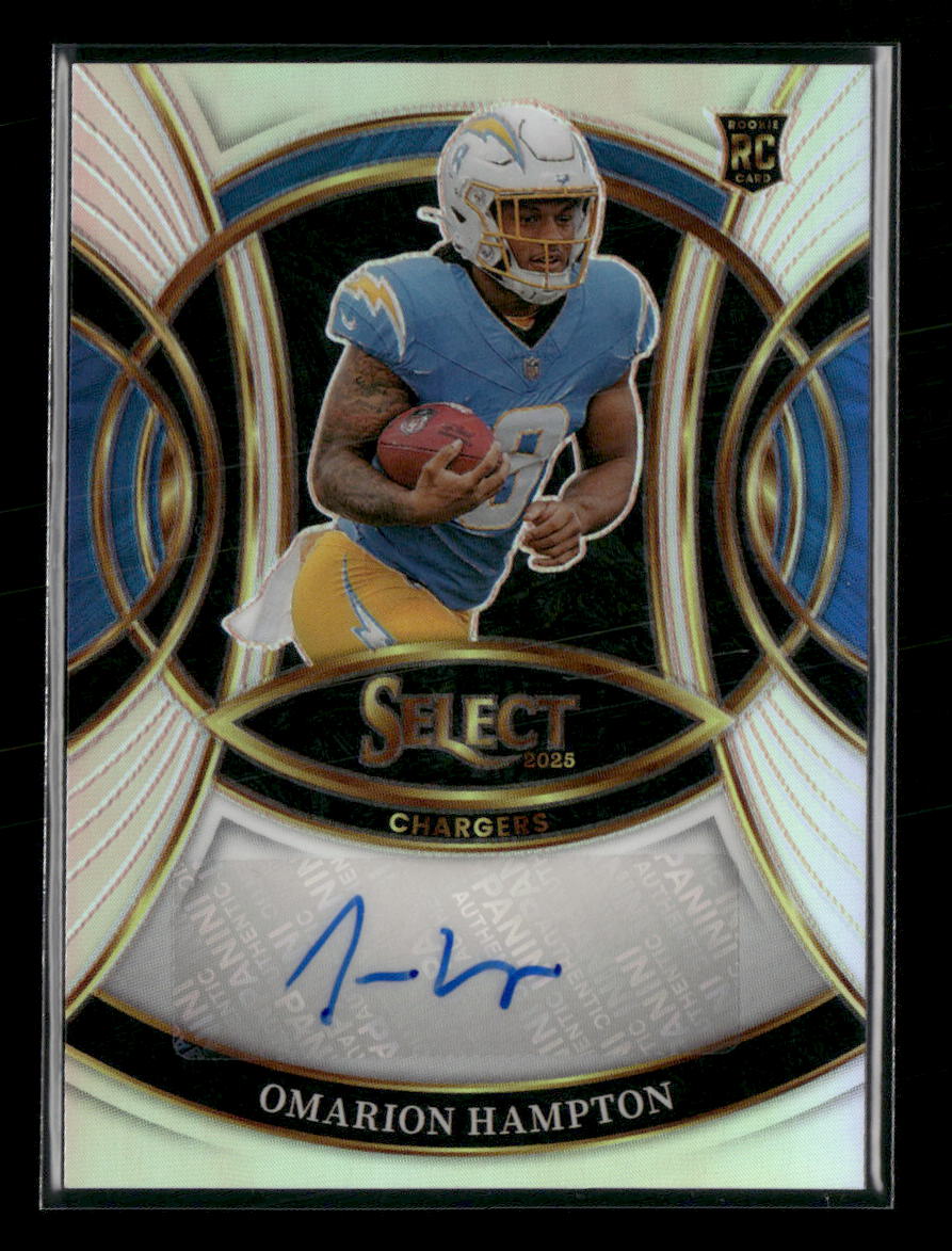 2025 Panini Select Rookie Signatures Prizm Omarion Hampton Auto #RSI-OHN