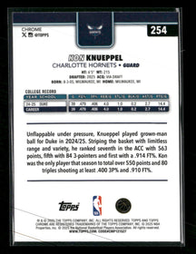 2025-26 Topps Chrome X-Fractor Kon Knueppel Rookie #254