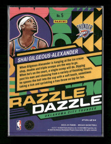 2023-24 Panini Mosaic Razzle Dazzle Shai Gilgeous-Alexander #5