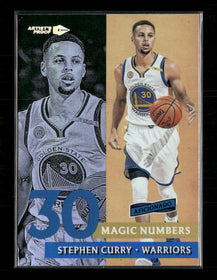 2016-17 Panini Aficionado Magic Numbers Stephen Curry #4
