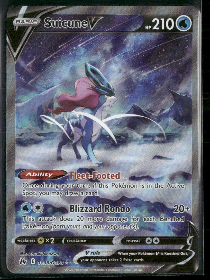 SWSH: Crown Zenith: Galarian Gallery Suicune V #GG38/GG70