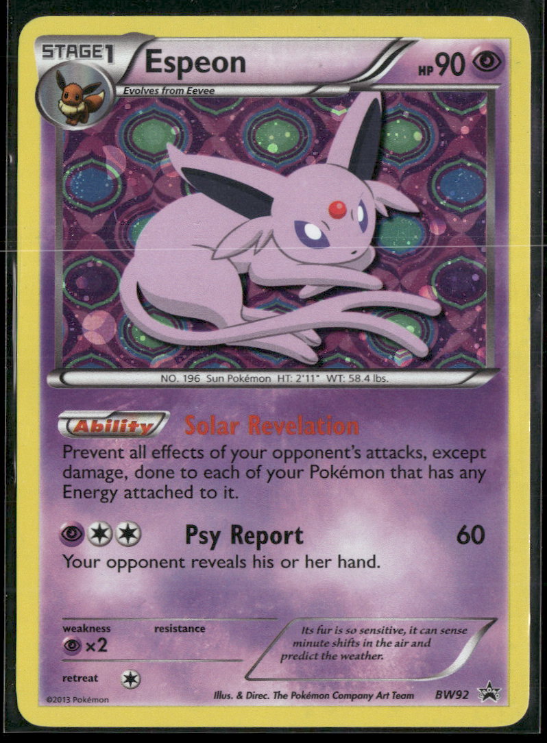 Black and White Promos Espeon #BW92