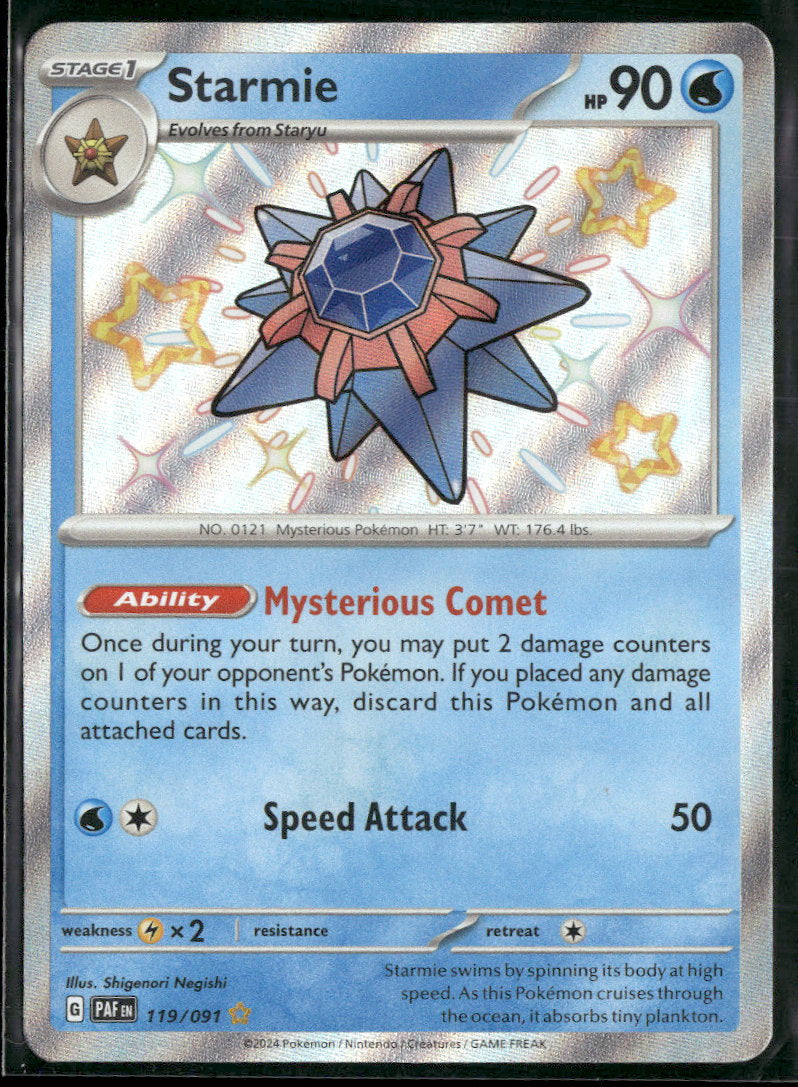 SV: Paldean Fates Starmie #119/091
