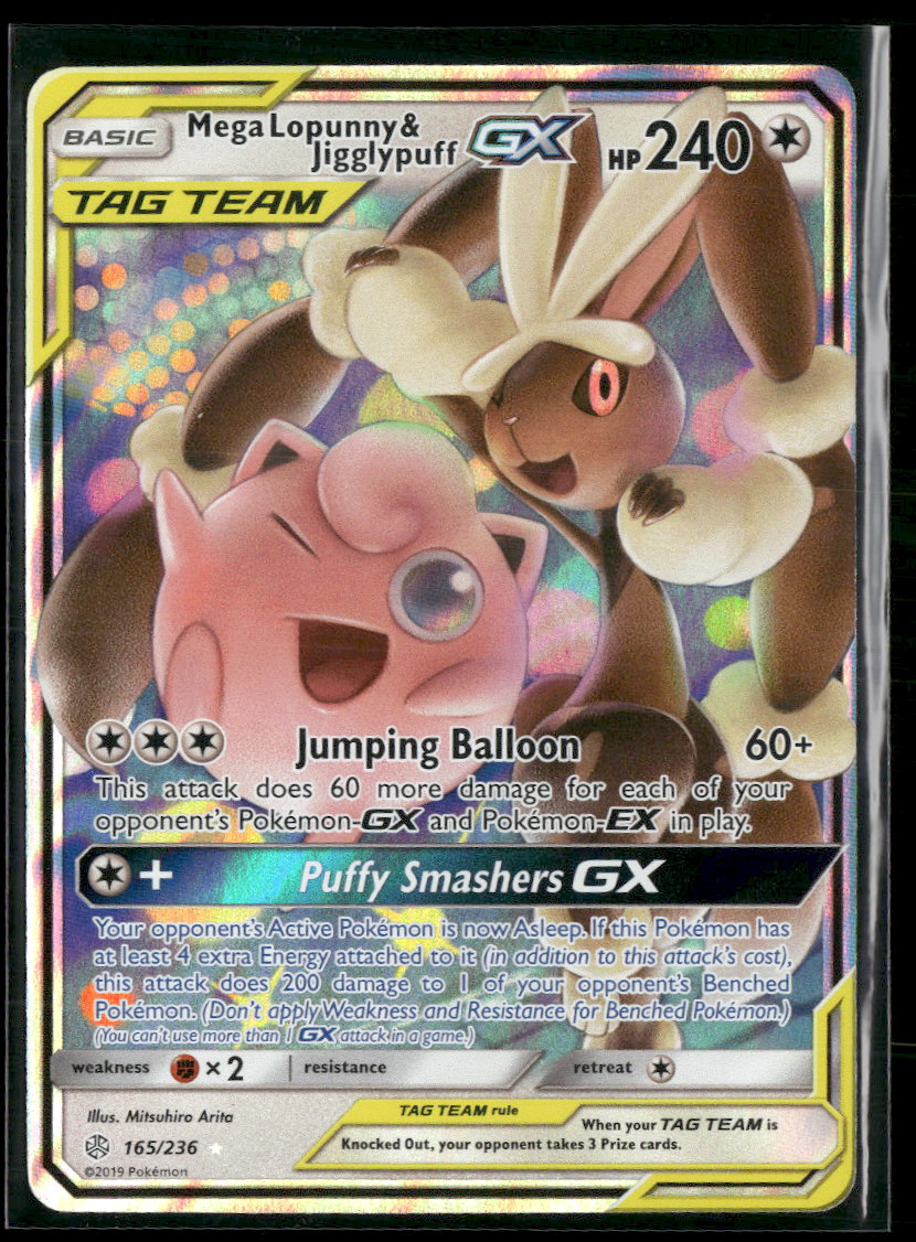 SM - Cosmic Eclipse Mega Lopunny & Jigglypuff GX #165/236