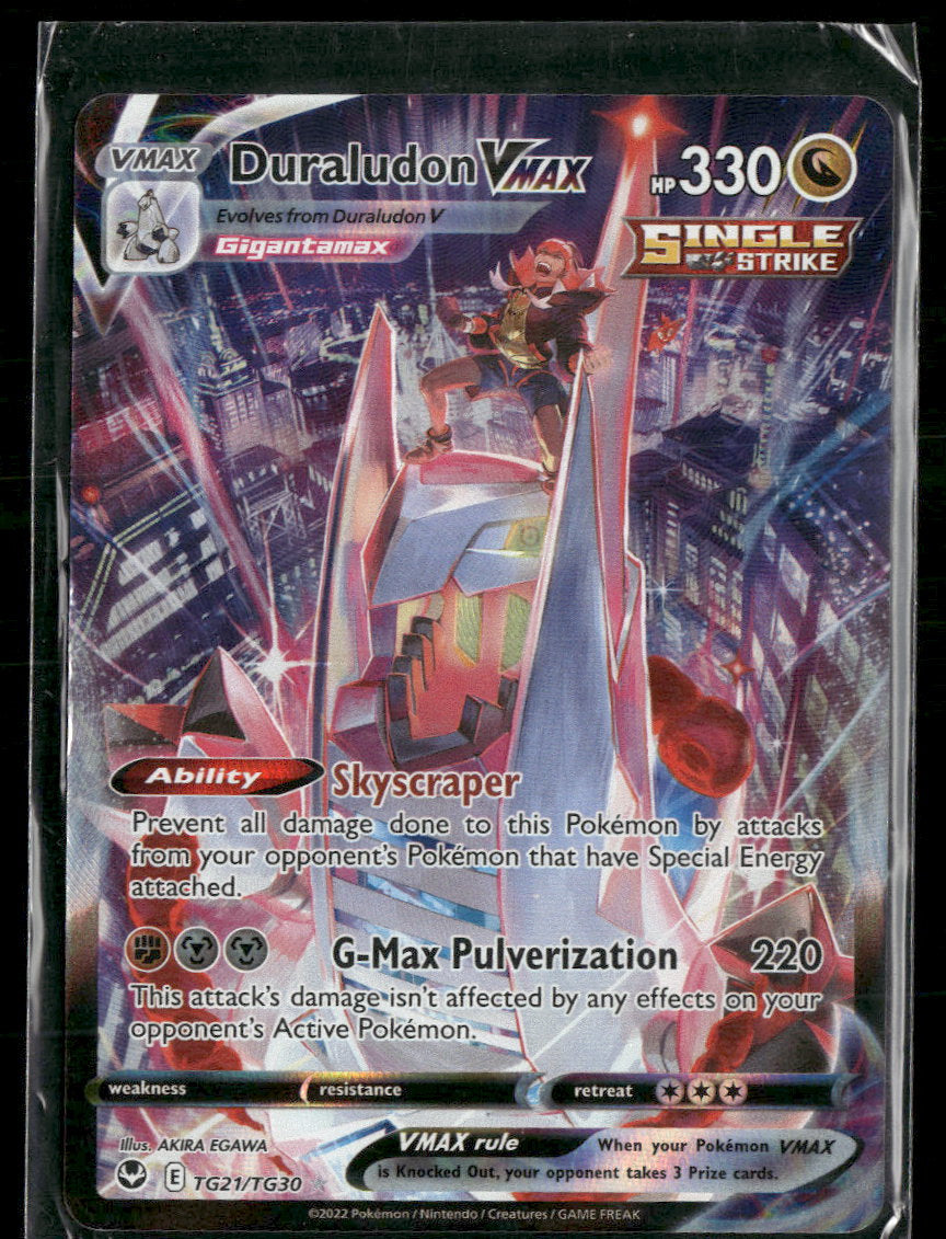 SWSH12: Silver Tempest Trainer Gallery Duraludon VMAX #TG21/TG30