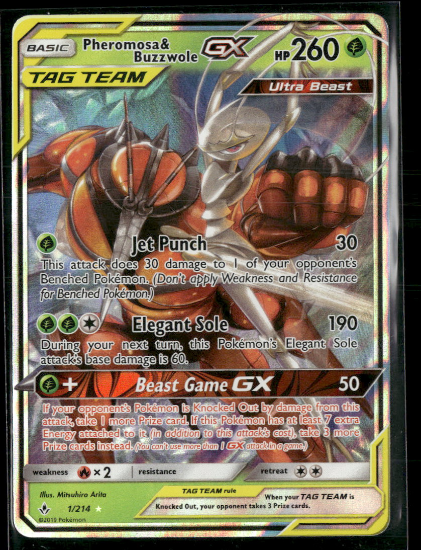 SM - Unbroken Bonds Pheromosa & Buzzwole GX #1/214