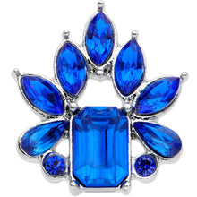 16G 1/4 BBlue Gem Flower Tiara Cartilage Tragus Earring