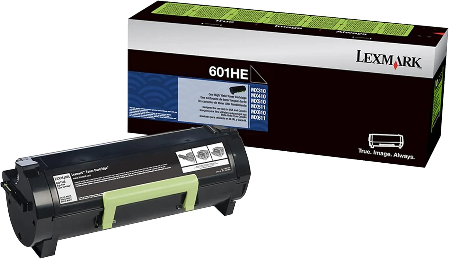 New, Pre-Owned - Lexmark MX310 High Yield Black Toner Cartridge, 60F1H0E