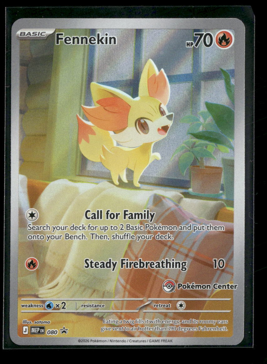 ME: Mega Evolution Promo Fennekin (Pokemon Center) #080