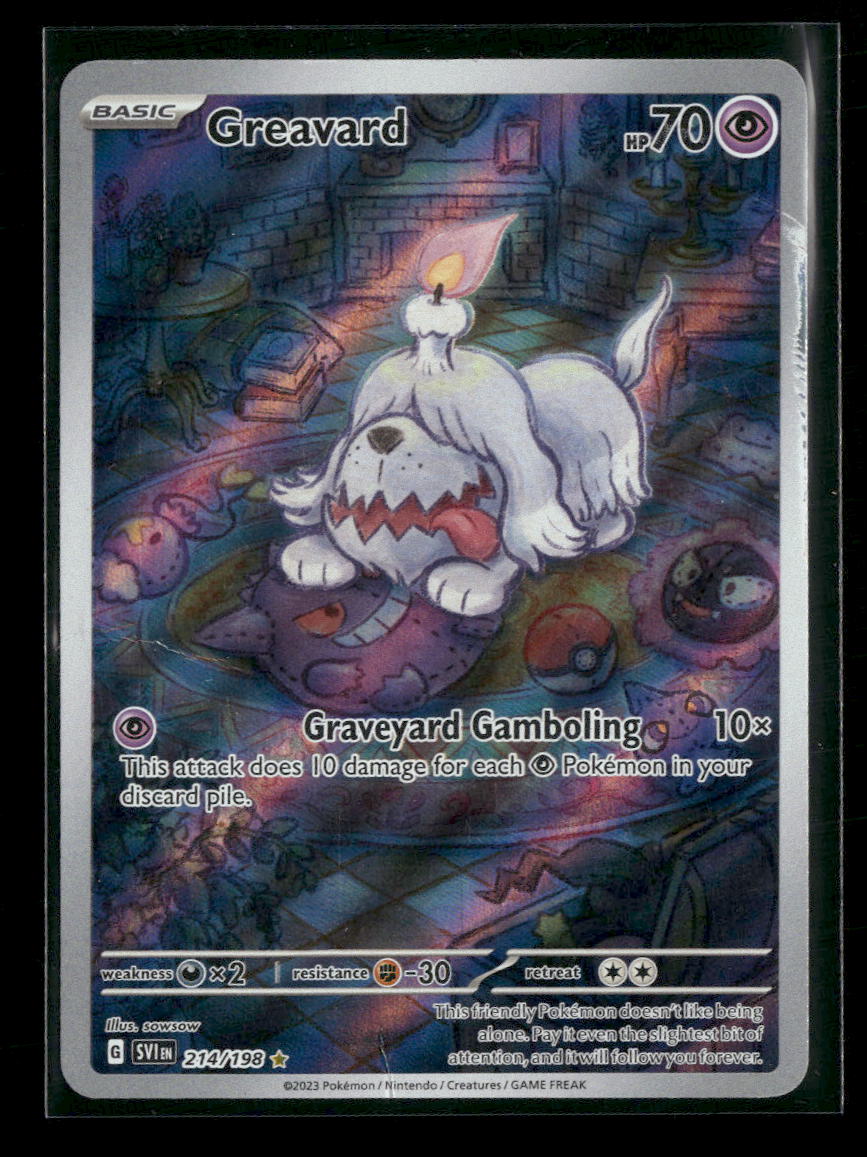 SV01: Scarlet & Violet Base Set Greavard #214/198 *Damaged*