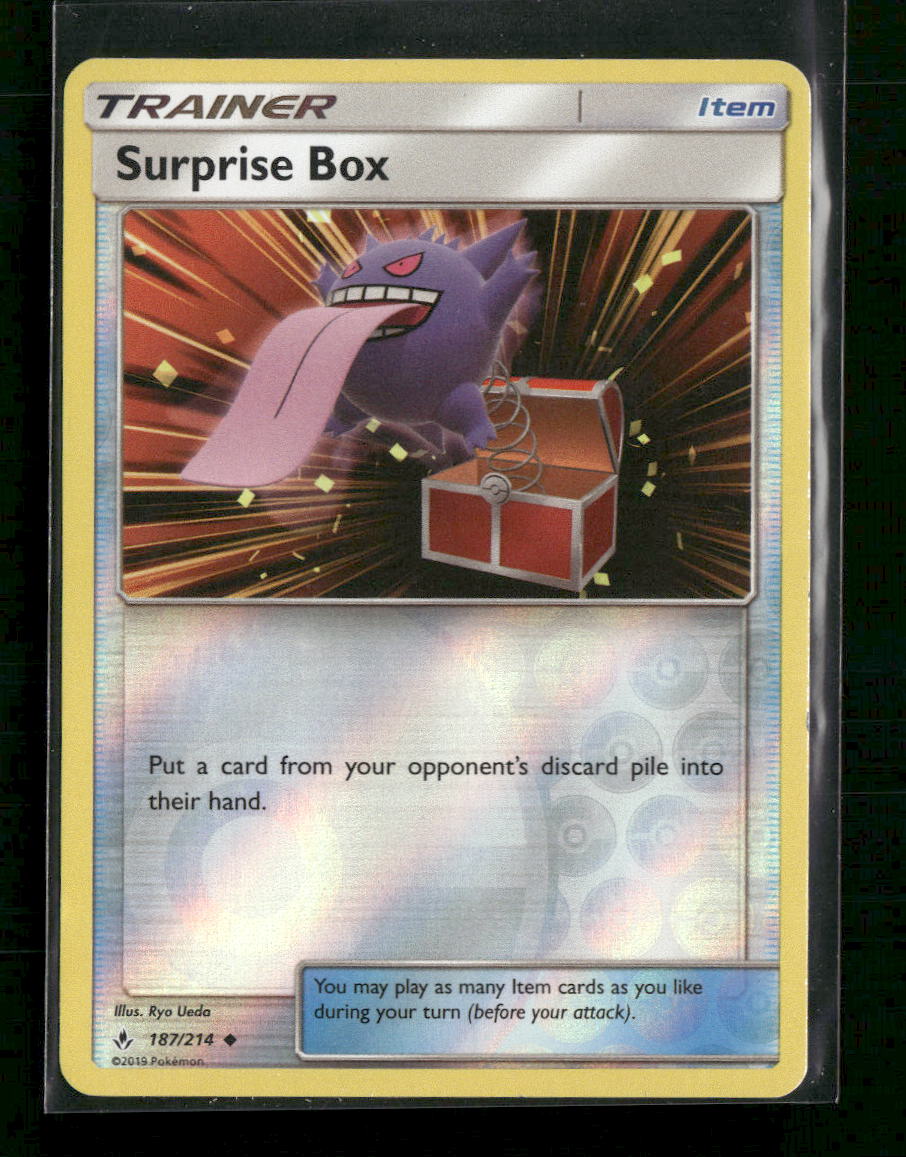 SM - Unbroken Bonds Surprise Box Reverse Holo #187/214