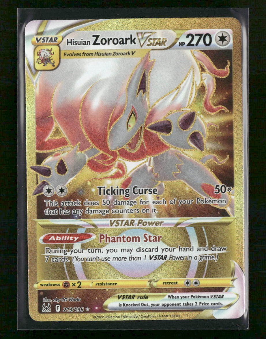 SWSH11: Lost Origin Hisuian Zoroark VSTAR (213) (Secret) #213/196