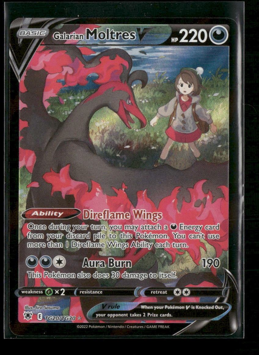 SWSH10: Astral Radiance Trainer Gallery Galarian Moltres V #TG20/TG30