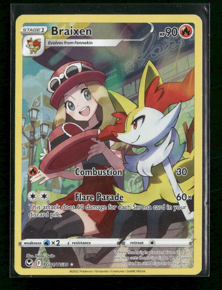SWSH12: Silver Tempest Trainer Gallery Braixen #TG01/TG30