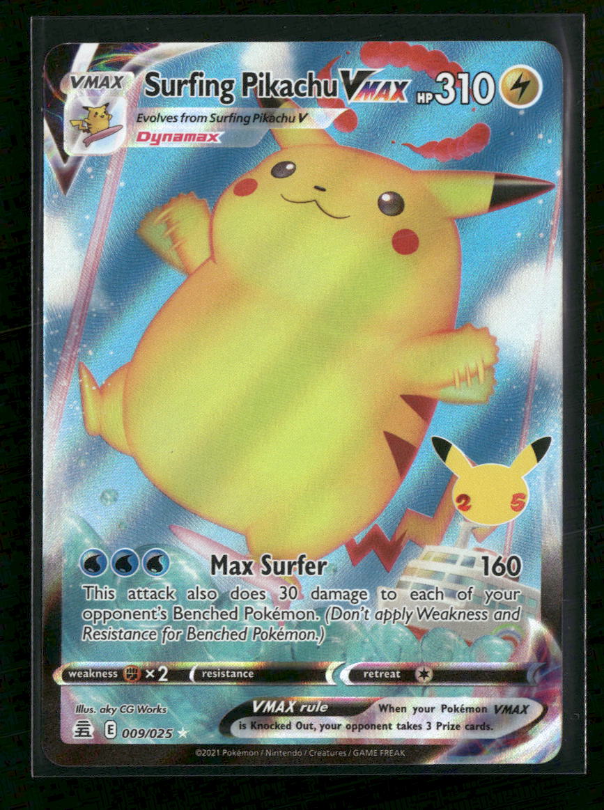 Celebrations Surfing Pikachu VMAX #009/025