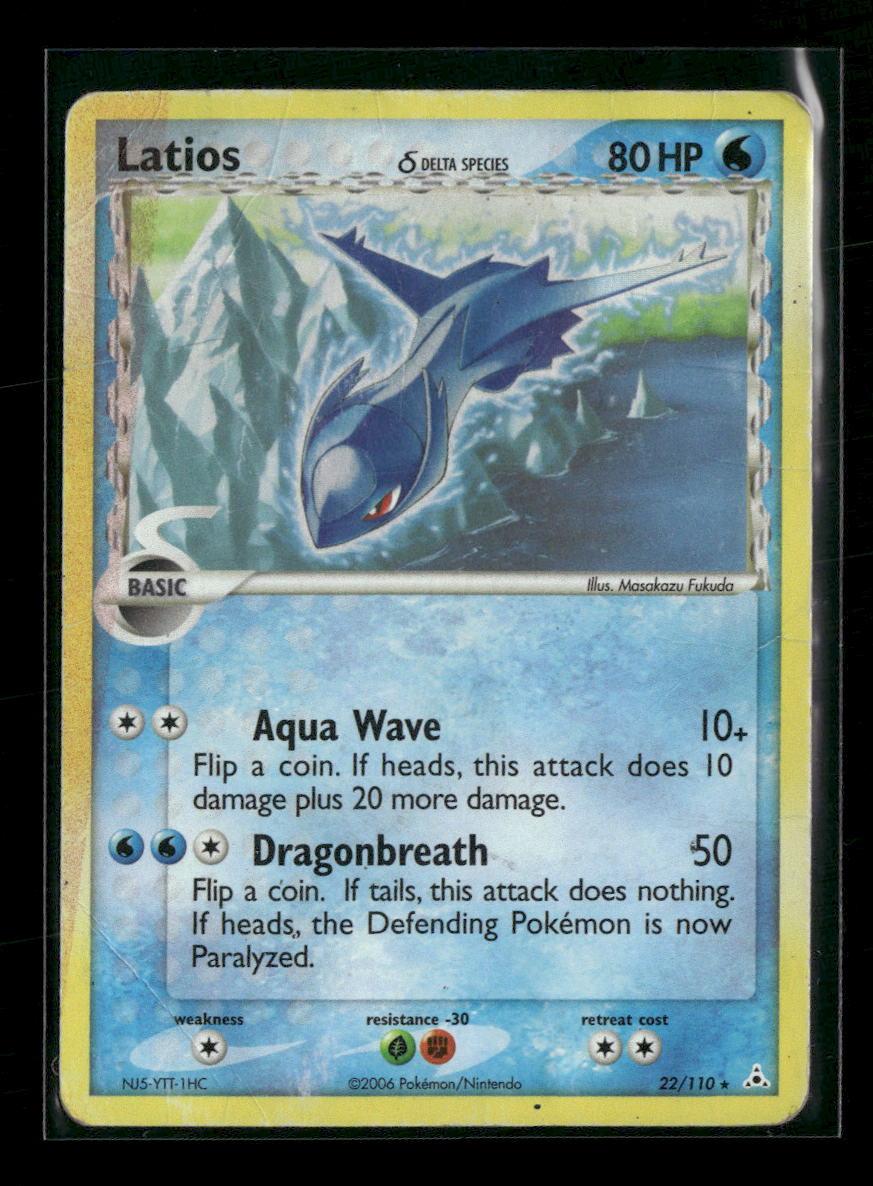 Deck Exclusives Latios #022/110 *Damaged*