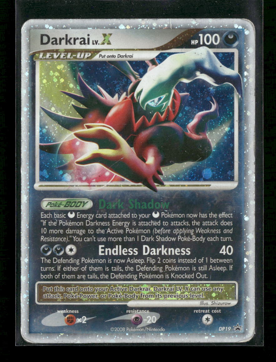 Diamond and Pearl Promos Darkrai LV.X #DP19 *Damaged*