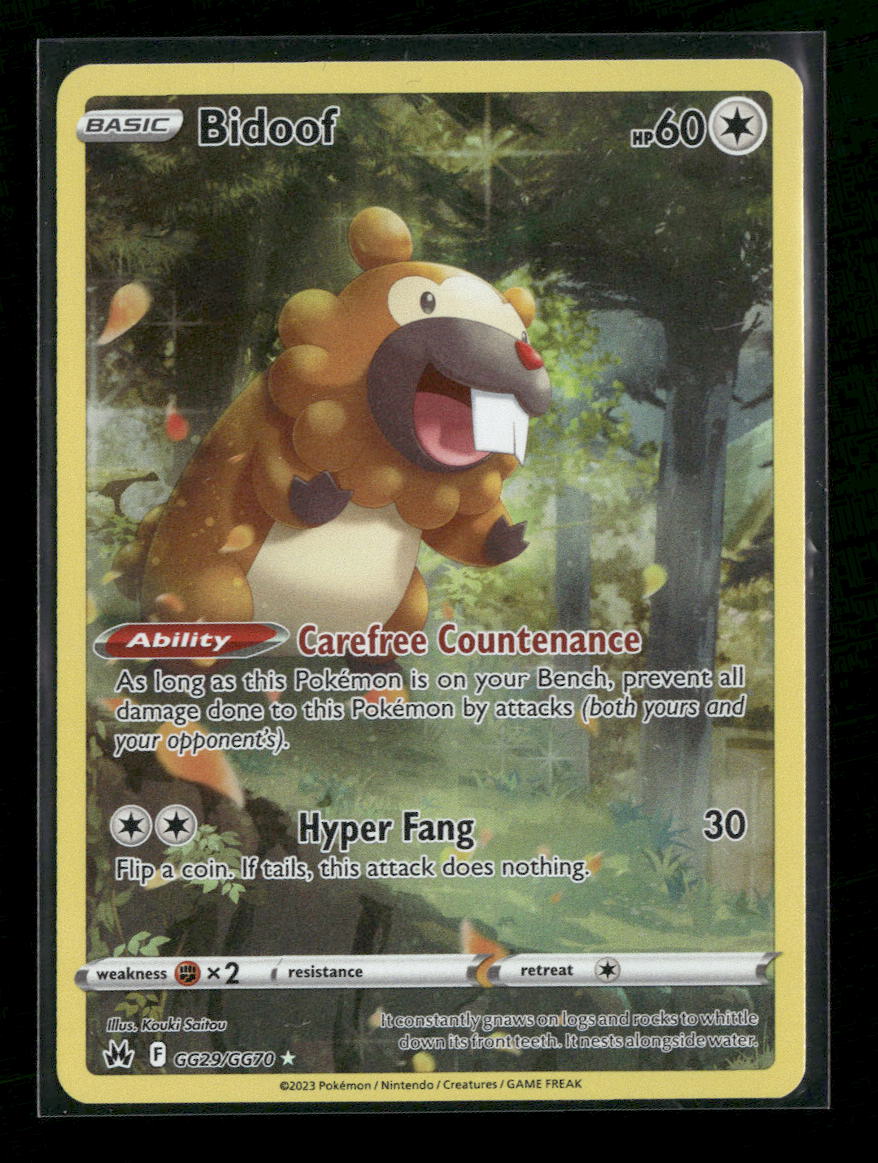 SWSH: Crown Zenith: Galarian Gallery Bidoof #GG29/GG70