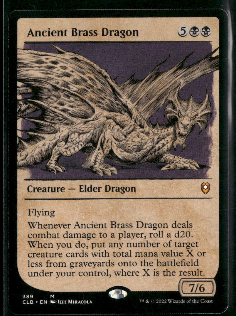 Commander Legends: Battle for Baldur's Gate Ancient Brass Dragon (Showcase) #389