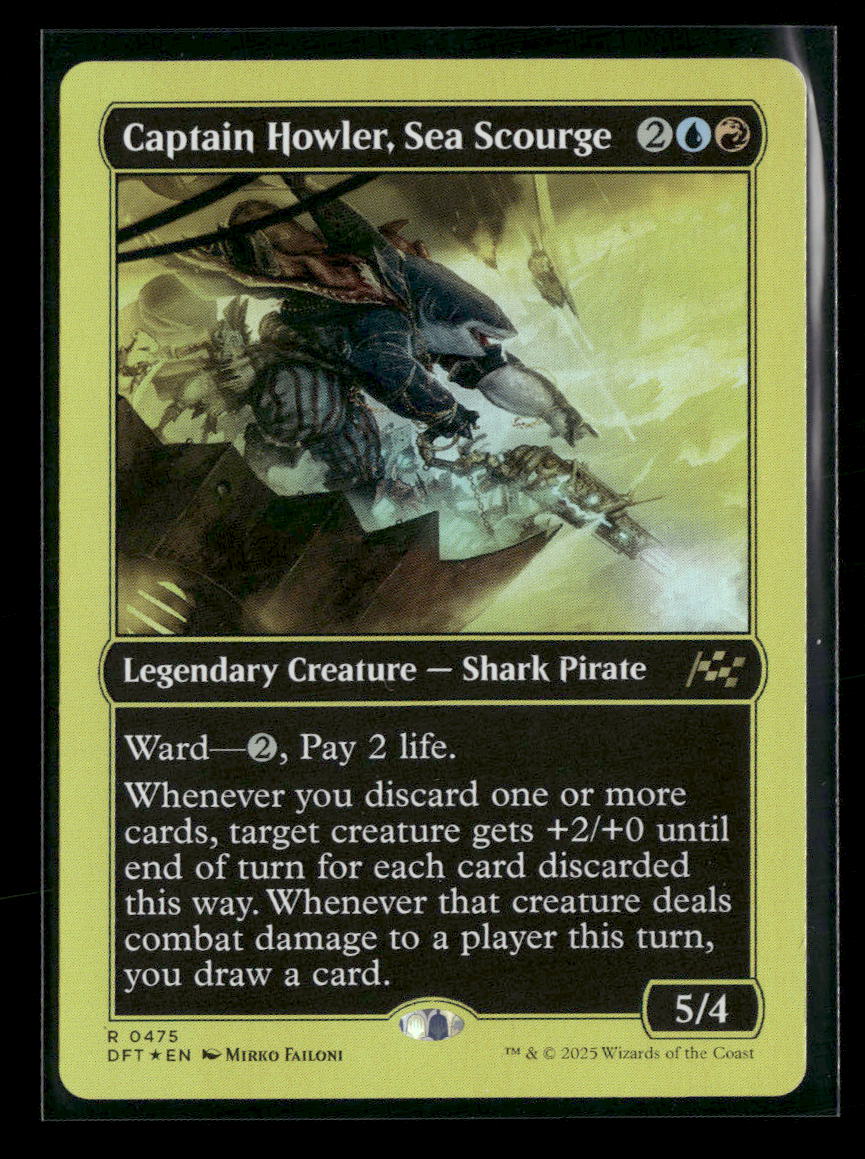 Aetherdrift Captain Howler, Sea Scourge (First-Place Foil) Foil #475