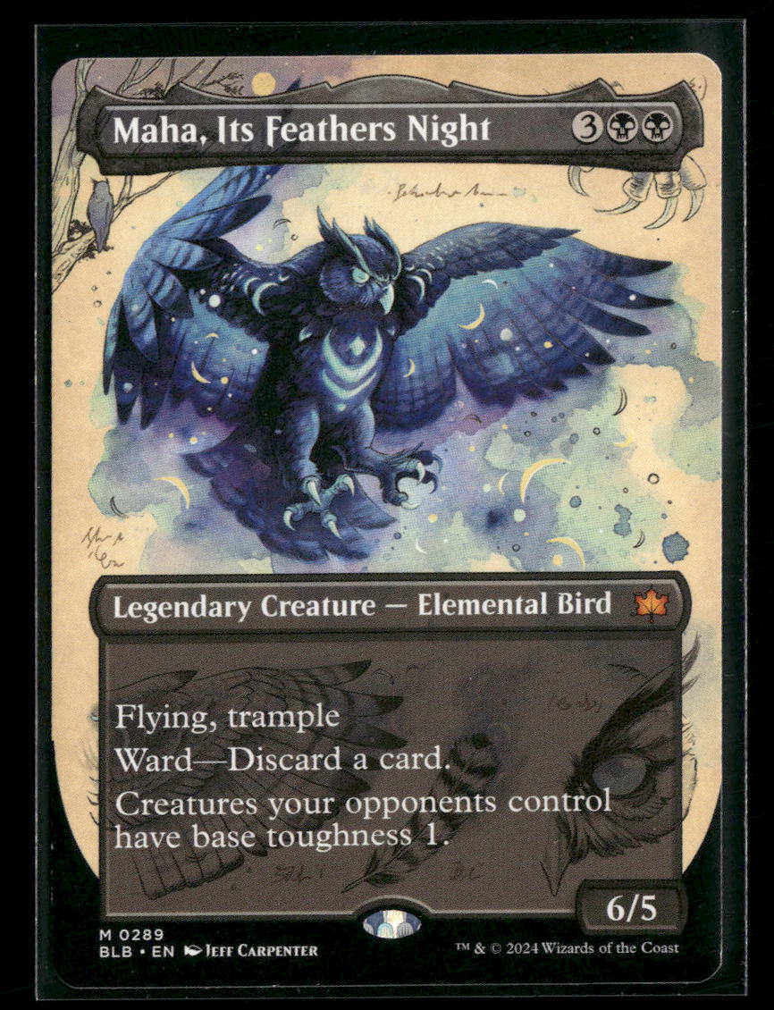 Bloomburrow Maha, Its Feathers Night (Borderless) #289
