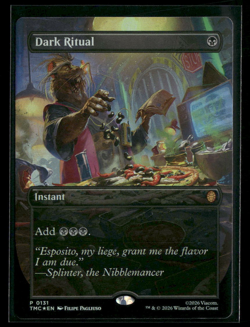 Commander: Teenage Mutant Ninja Turtles Dark Ritual (Borderless) Foil #131