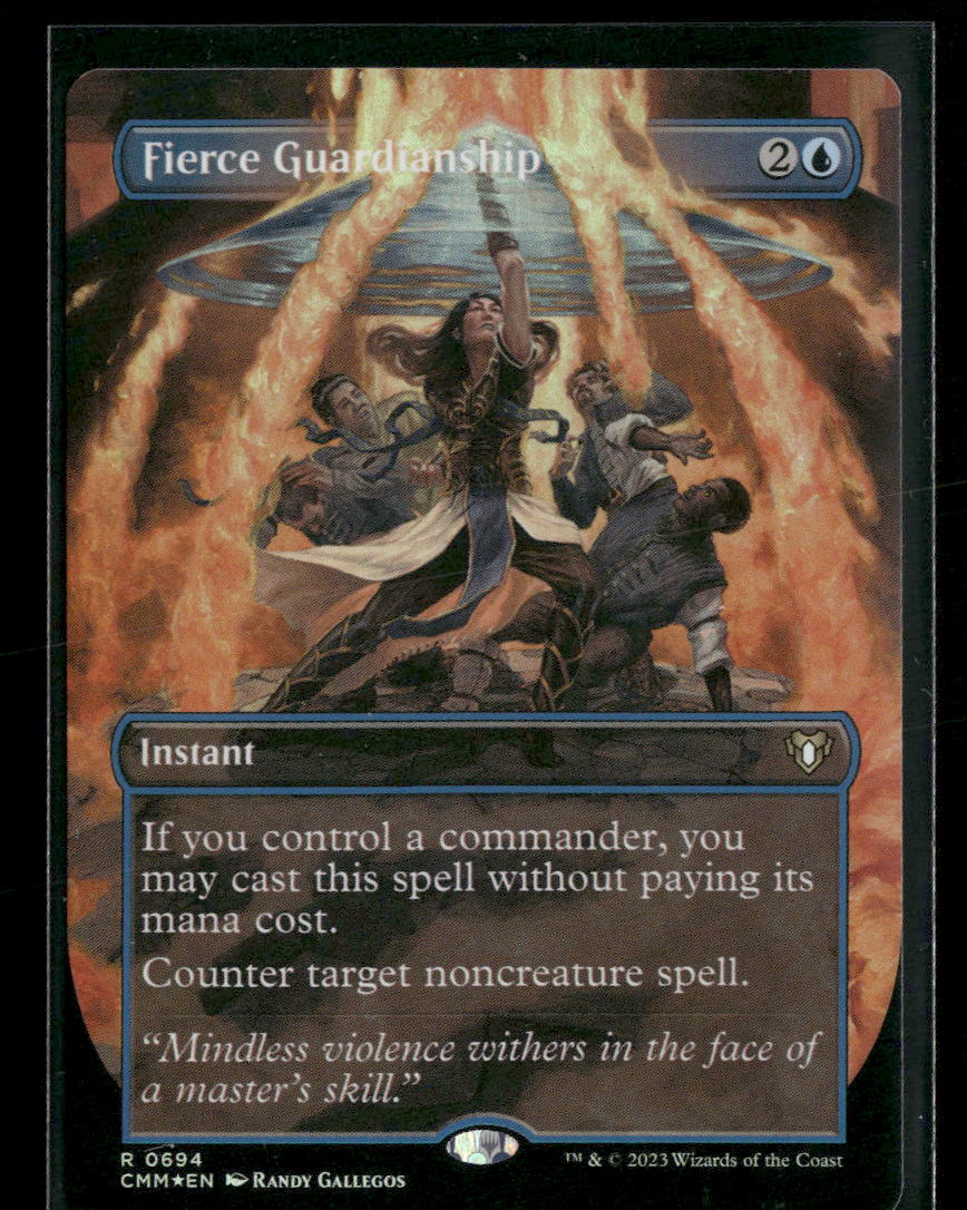 Commander Masters Fierce Guardianship (Borderless) Foil #694