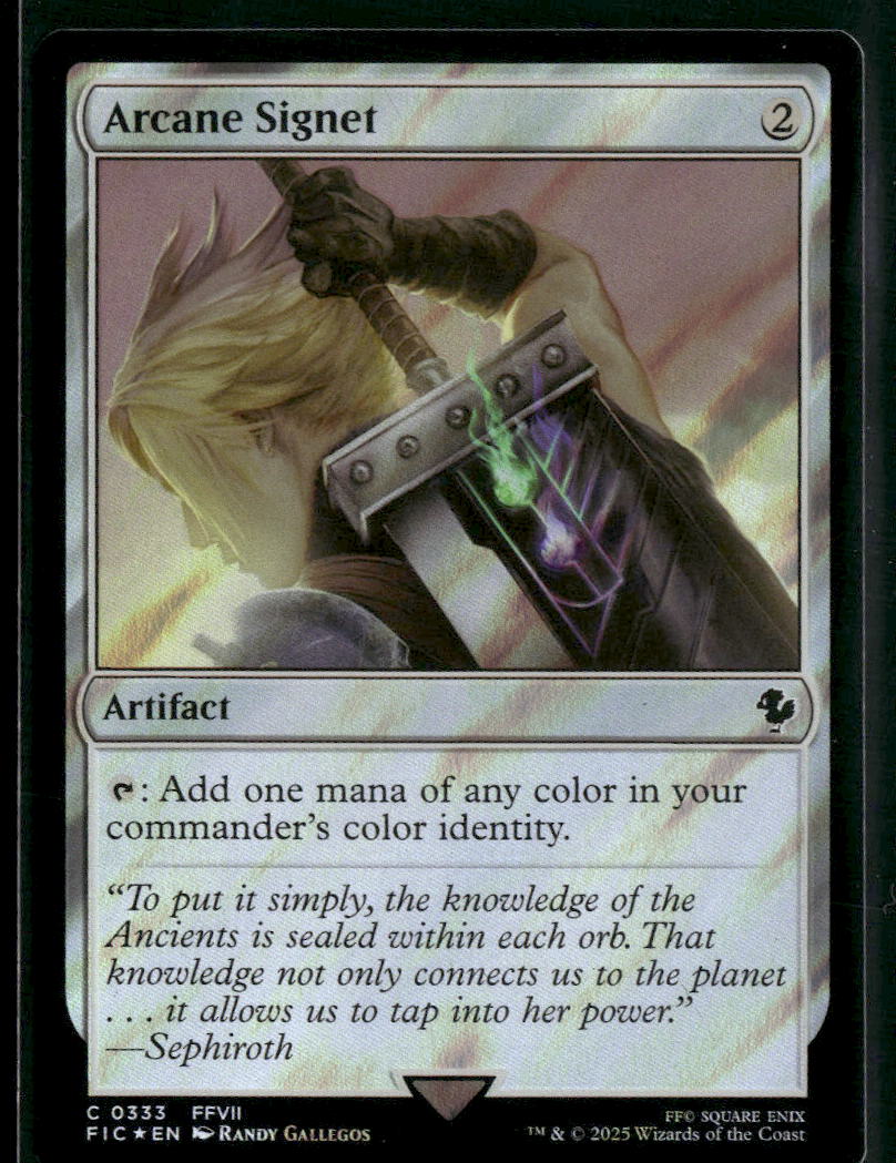 Commander: FINAL FANTASY Arcane Signet (0333) (Surge Foil) #333