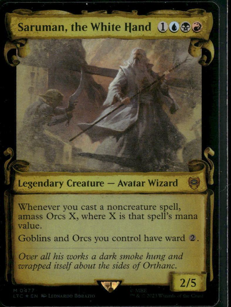 Commander: The Lord of the Rings Saruman, the White Hand (Showcase Scrolls) #477