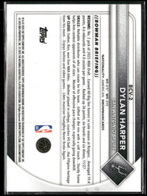2025-26 Bowman Chrome Reptilian Refractors Dylan Harper #BCV-2