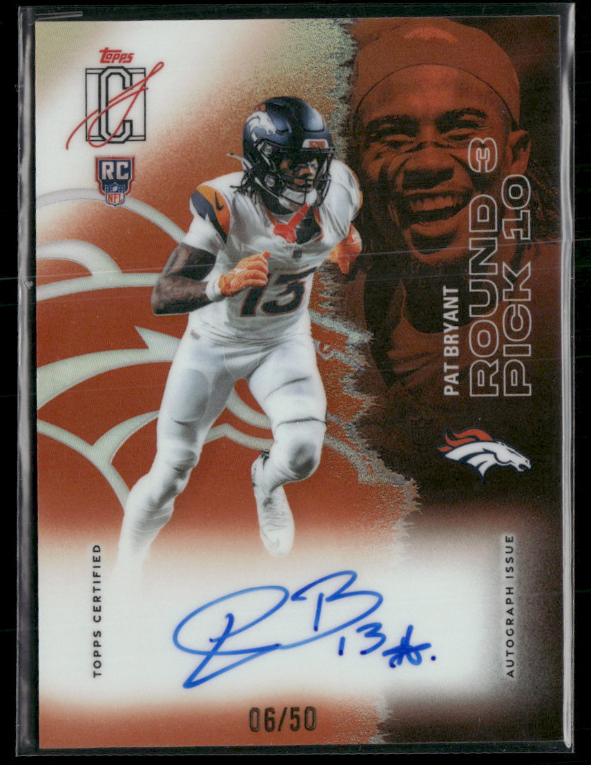 2025 Topps Signature Class Orange Pat Bryant Rookie #/50 #160